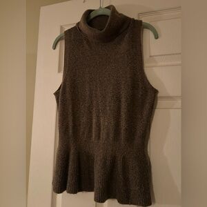 White House Black Market Cowl Neck Sweater in taupe/brown